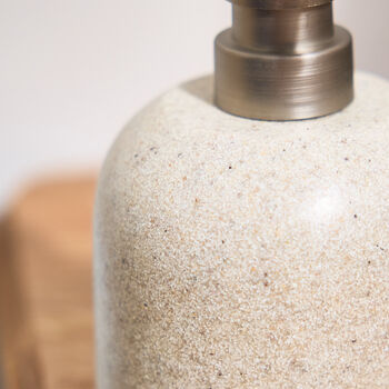 Speckled Beige Ceramic Soap Dispenser, 4 of 5