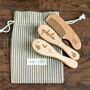 Personalised Wooden Brush Set 3 Pcs Botanical, thumbnail 8 of 12