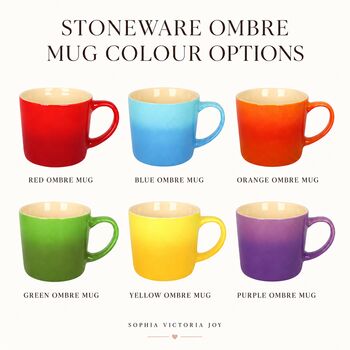Personalised Anniversary Or Wedding Ombre Mug Set, 4 of 6
