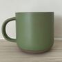 Dachshund Engraved Green Ceramic Tea/ Coffee Mug, thumbnail 6 of 6