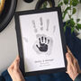 Personalised Handprint Print For Dad, thumbnail 2 of 4