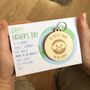 Personalised Bestest Daddy Father's Day Keyring Card, thumbnail 1 of 6