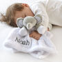 Personalised Elephant Gown And Elephant Comforter Set, thumbnail 5 of 12