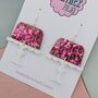 Jelly On A Plate Glitter Resin Earrings, thumbnail 4 of 9