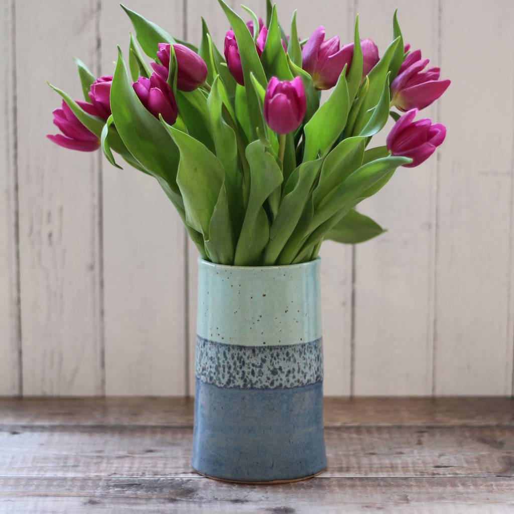 Handmade Tall Vase By Emily Doran Pottery