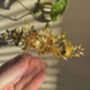 The Flora Veil Comb Leaf Flower Dramatic Hair Accessory Bridal, thumbnail 5 of 8