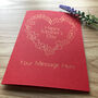 Personalised Mother's Day Heart And Flower Wreath Card, thumbnail 5 of 10