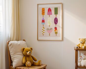Colourful Ice Lolly Art Print, 3 of 5