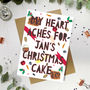 Personalised 'Christmas Cake' Funny Christmas Card, thumbnail 1 of 3