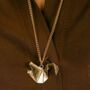 Large Paper Cranes Swan Pendant Necklaces, thumbnail 3 of 4