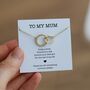 To My Mum Wedding Day Necklace – Mother Of The Bride Gift, thumbnail 1 of 8