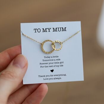 To My Mum Wedding Day Necklace – Mother Of The Bride Gift, 9 of 10