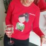Personalised Selfie Elfie Christmas Jumper, thumbnail 7 of 10