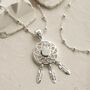 Sterling Silver Gemstone Dream Catcher Necklaces, thumbnail 5 of 9
