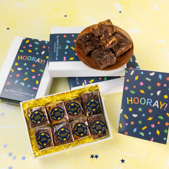 'Hooray!' Luxury Brownie Gift, 2 of 4