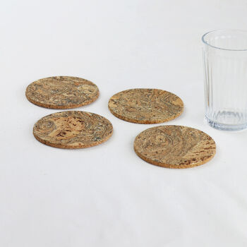 Natural Cork Coasters | Round, 3 of 3
