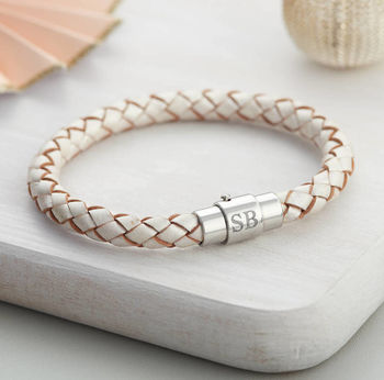 Personalised Mother And Daughter Leather Bracelet Set, 7 of 9