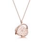Personalised Rose Gold Plated Spinning Disk Necklace, thumbnail 2 of 4