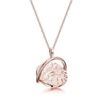 Personalised Rose Gold Plated Spinning Disk Necklace, 2 of 4