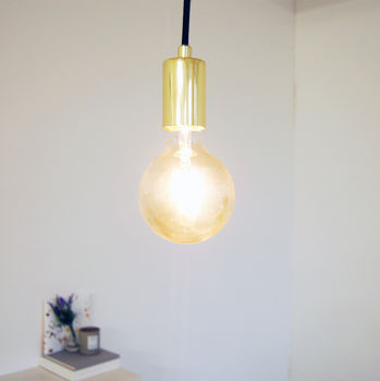 Gold Hanging Pendant Ceiling Light, 2 of 3