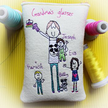 Personalised Embroidered Granny's Glasses Case, 11 of 12