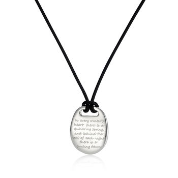 Personalised Men's Silver Message Pendant, 2 of 7