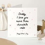 Fill In The Blank Daddy Father’s Day Card I Or We Love You More Than… Blue Or Pink Colour, thumbnail 2 of 5