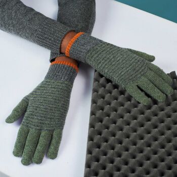 Men's Lambswool Gloves And Fingerless Mitts, 8 of 12