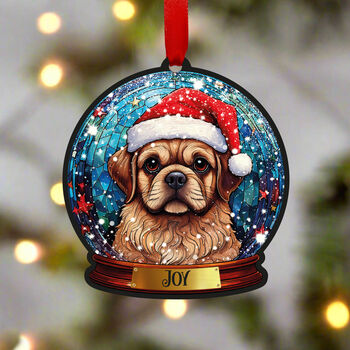 Pug Dog Tree Decoration, 6 of 6