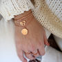 'So Loved' Engraved Coin Bracelet, thumbnail 2 of 5
