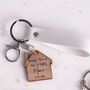 Personalised Mr And Mrs Newlywed Home Keyring Gift Set, thumbnail 4 of 8