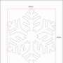 Christmas Snowflake Stencil For Diy Projects, thumbnail 4 of 4