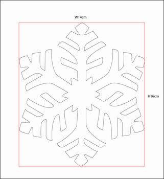 Christmas Snowflake Stencil For Diy Projects, 4 of 4