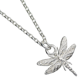 Dragonfly Necklace Sterling Silver, 2 of 5