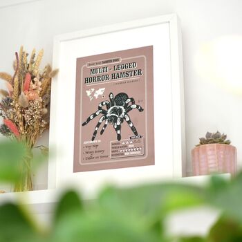Funny Spider Art Print, Spider Fact File, 5 of 5