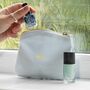 Personalised Initial Pastel Blue Organic Spring Purse, thumbnail 4 of 6