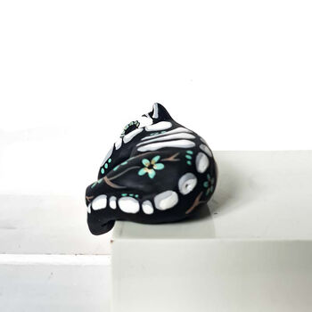 Day Of The Dead Tiger Cub Turquoise And Gold, 4 of 6