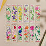 Personalised Birth Flower Bookmark, thumbnail 6 of 6