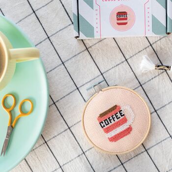 Coffee Cross Stitch Kit, 4 of 4