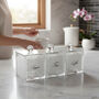 Square Canister Set With Swarovski Crystals, thumbnail 1 of 2