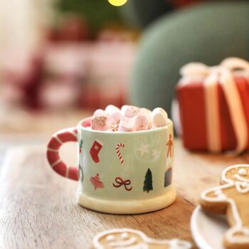 Merry Everything Festive Patterned Children's Mug, 3 of 5