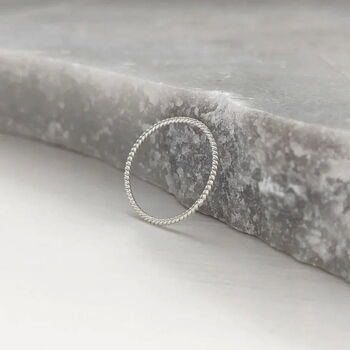 Sterling Silver Twist Ring, 2 of 7