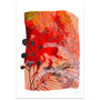 Fire Red Botanical Collage Art Print, thumbnail 4 of 8