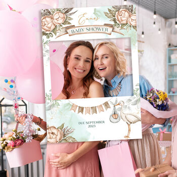 Stork Baby Shower Sign And Photobooth Frame, 3 of 5