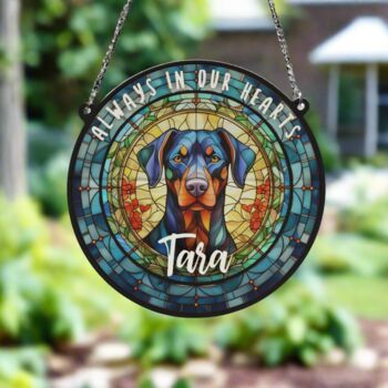 Doberman Memorial Suncatcher, 6 of 6