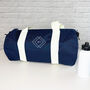 Personalised Holdall. Geometric Design With Initials, thumbnail 2 of 5