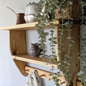 Wooden Wall Shelf With Shaker Pegs, 2 of 5