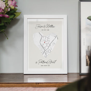 Personalised New Home Map Print, 2 of 5