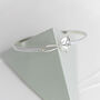 Sterling Silver Personalised Nature Bangle Bracelet, thumbnail 1 of 8