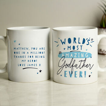 Personalised World's Most Amazing Godfather Mug, 3 of 4